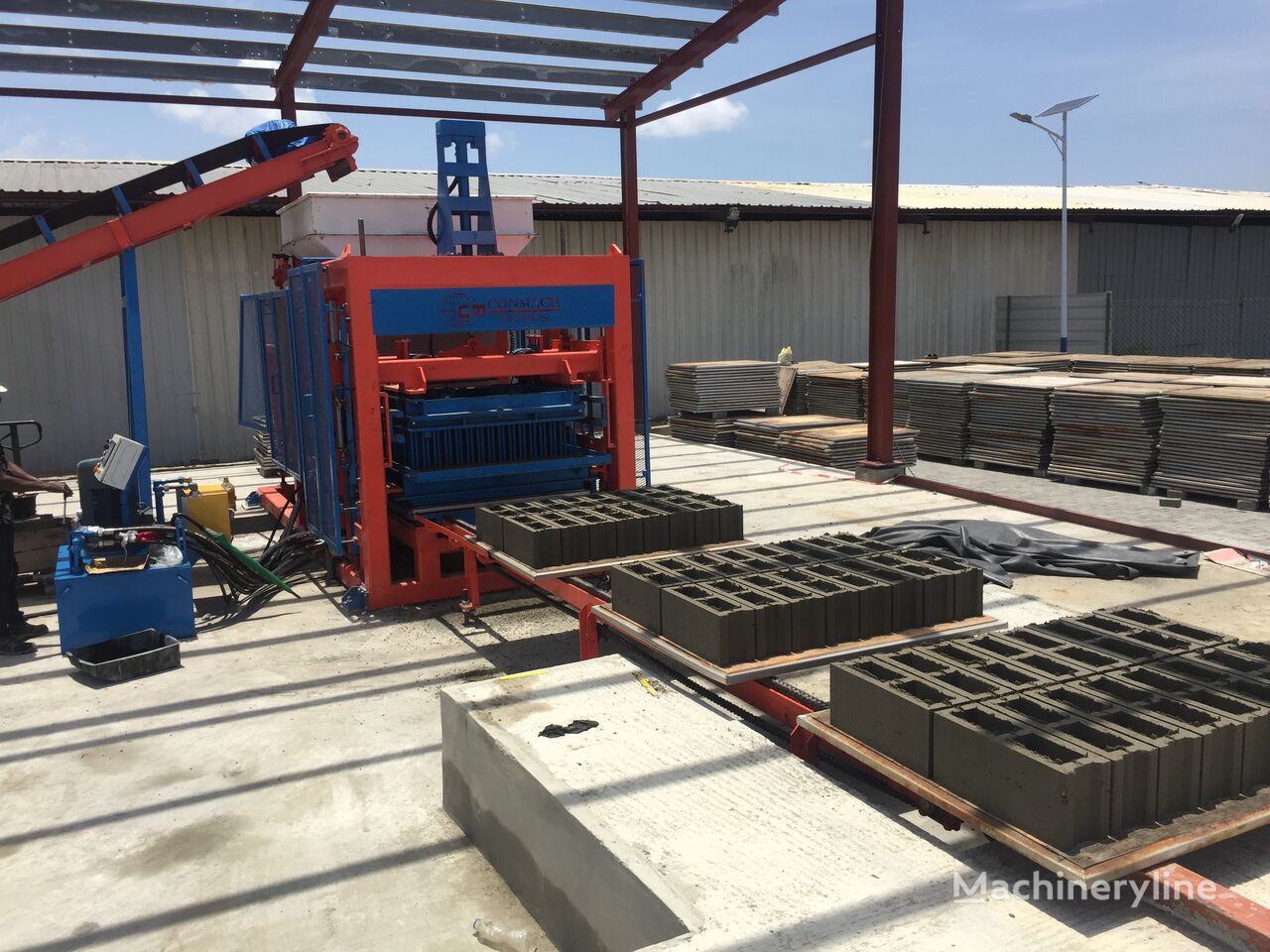 new Conmach BlockKing-36MS Concrete Block Making Machine -12.000 units/shift