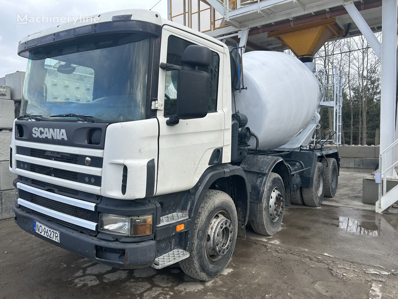 Liebherr  on chassis Scania 124 concrete mixer truck