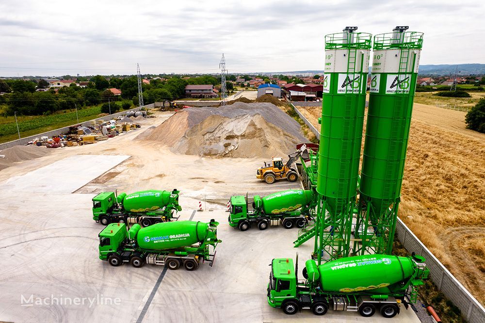 new FABO SKIP SYSTEM CONCRETE BATCHING PLANT | 110m3/h Capacity | STOCK concrete plant