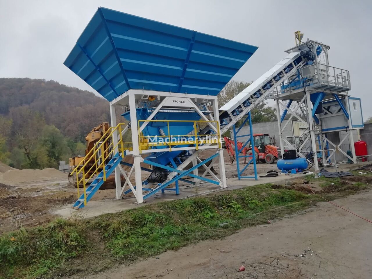 new Promax Compact Concrete Batching Plant C60-SNG-PLUS (60m3/h) concrete plant