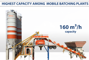 new SEMIX Mobile Concrete Mixing Plant 160S4 concrete plant