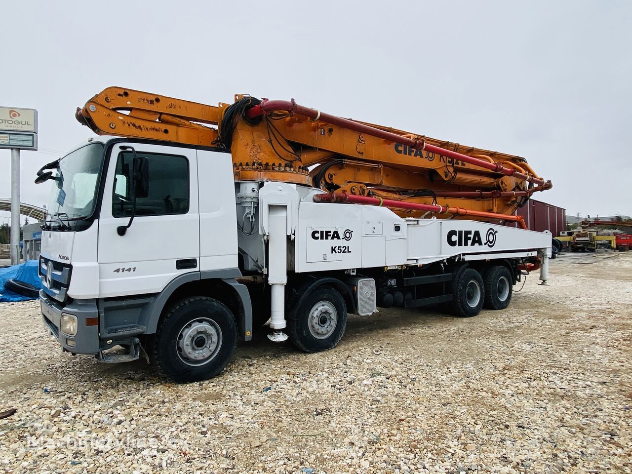 Cifa K52 L 2012 on chassis Mercedes-Benz concrete pump