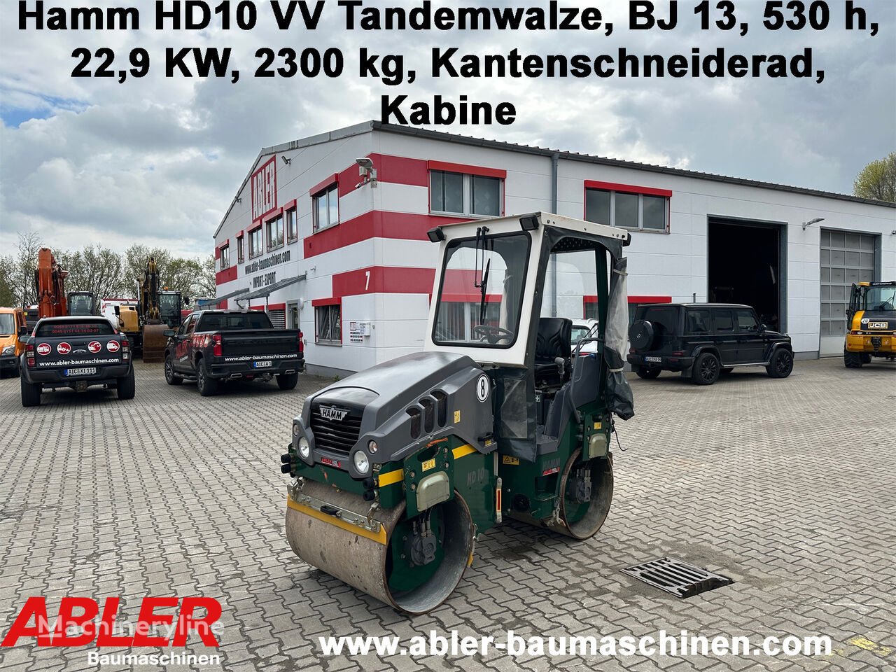 Hamm HD 10 VV Tandemwalze mit Kabine mini road roller