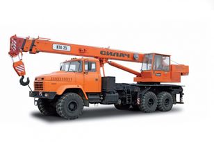 new KrAZ 65053 mobile crane