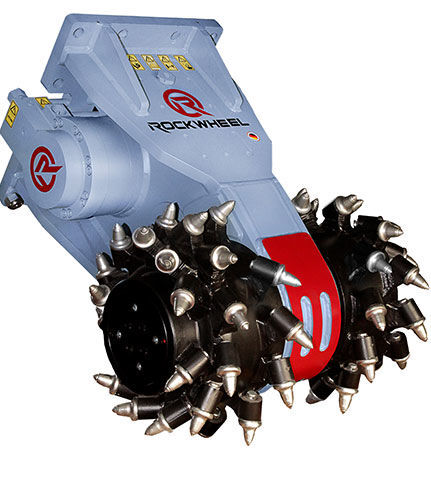 new Rockwheel D30 hydraulic milling machine excavator mill rotary drum cutter