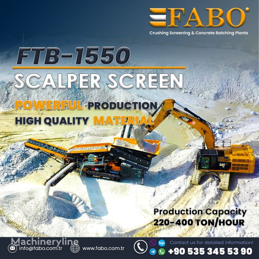 new FABO FTB 15-50 CRIBLE SCALPEUR MOBILE  mobile crushing plant