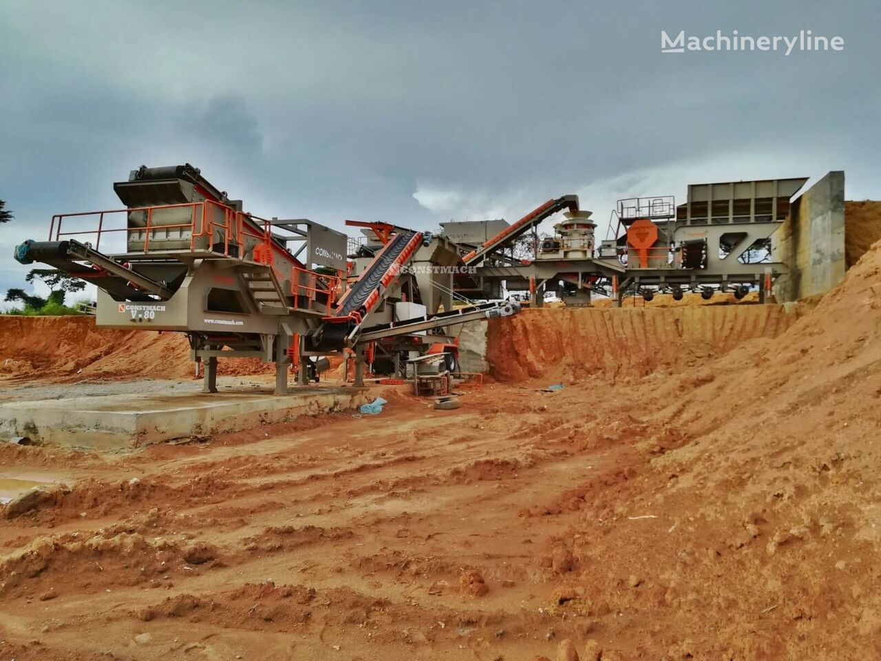 new Constmach 200 TPH Mobile Sand Production Plant ( VSI Crusher Plant ) sand making machine
