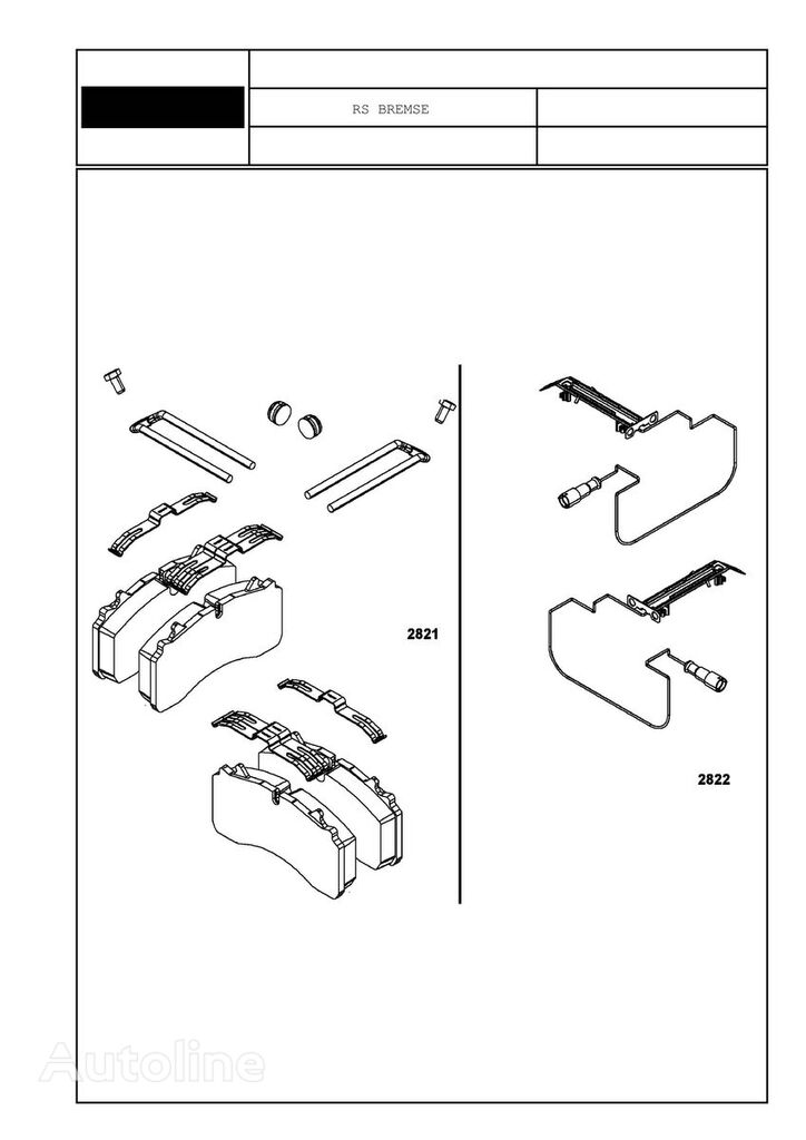 brake pad for Liebherr LTM 1030-2.1; LTC 1045; LTM 1040-2.1; LTM 1050-3.1; LTM 1055-3.2 mobile crane