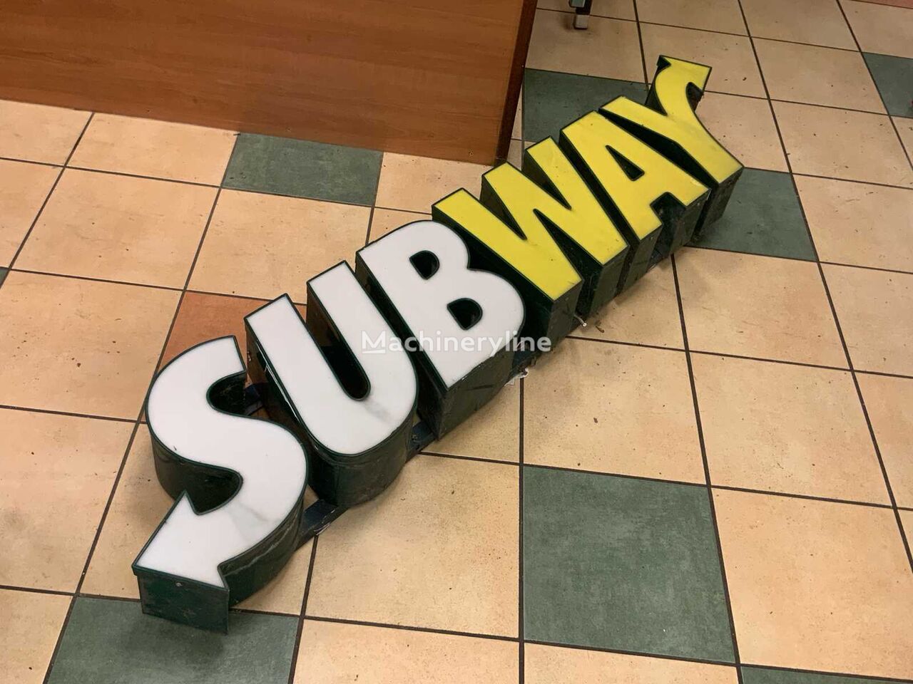 Subway Reclamebord met verlichting store equipment